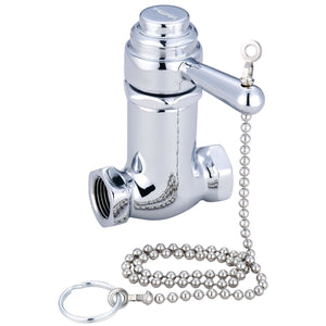 Central Brass 0335-1/2 Self-Close Shower Straight Stop in Polished Chrome