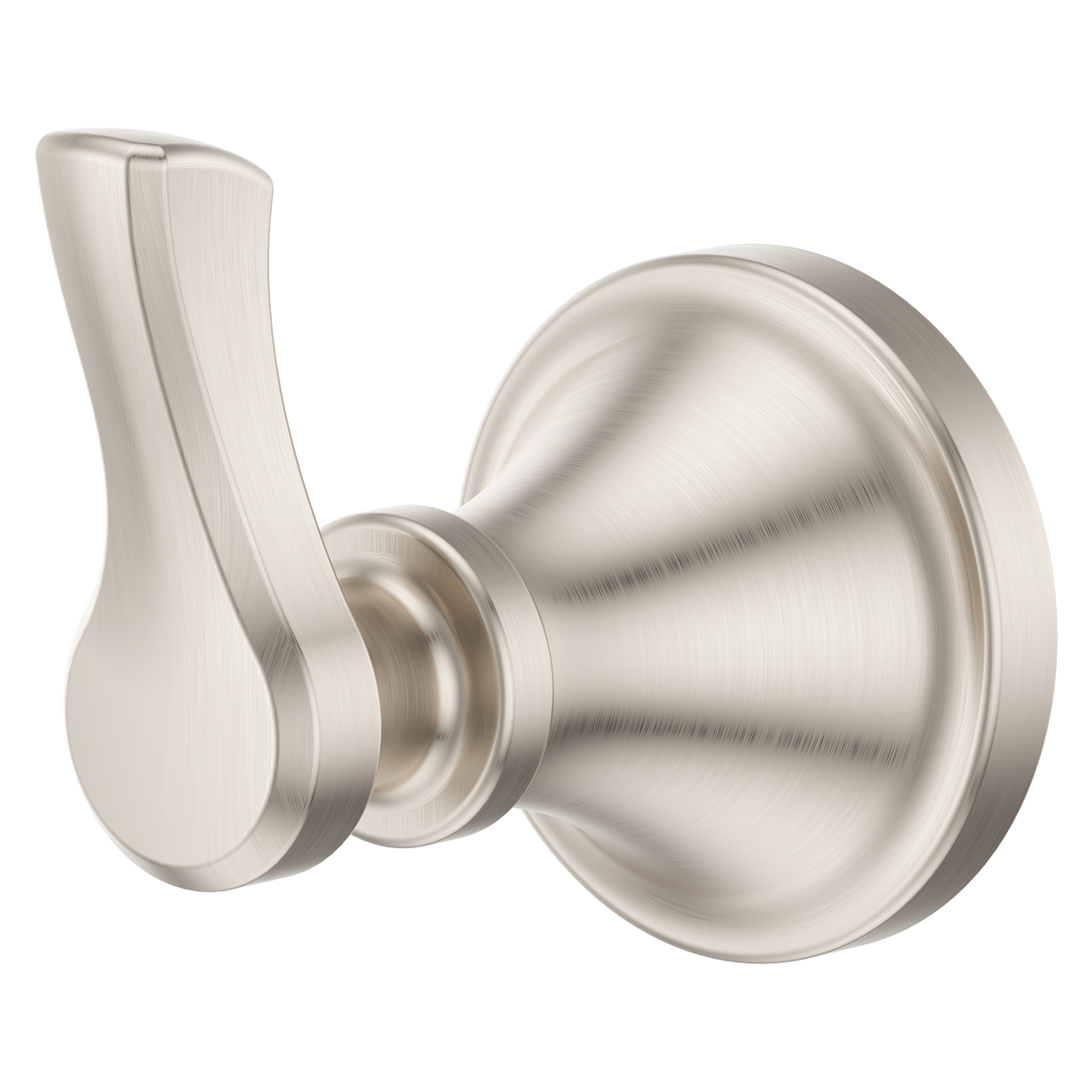 Universal Traditional Round Robe Hook in Brushed Nickel