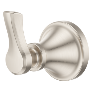 Universal Traditional Round Robe Hook in Brushed Nickel