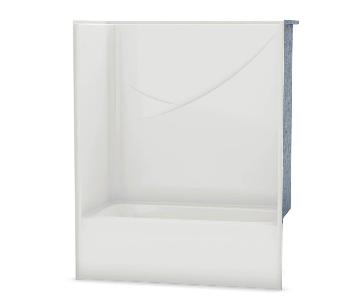 MAAX 106057-000-002-001 OPTS-6032 - Base Model AcrylX Alcove Left-Hand Drain One-Piece Tub Shower in White