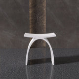 New England Home Goods Freestanding Shower Seat Solid Surface Shower Stool
