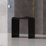 New England Home Goods 16"Solid Surface Shower Stool