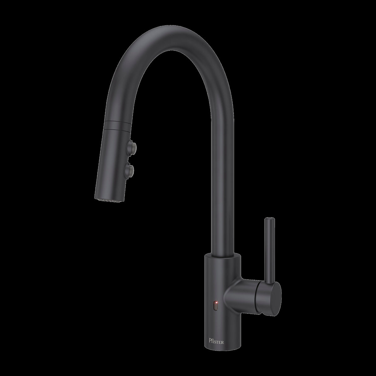 Stellen 1-Handle Electronic Pull-Down Kitchen Faucet in Black