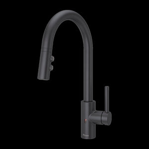 Stellen 1-Handle Electronic Pull-Down Kitchen Faucet in Black