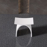 New England Home Goods Freestanding Shower Seat Solid Surface Shower Stool