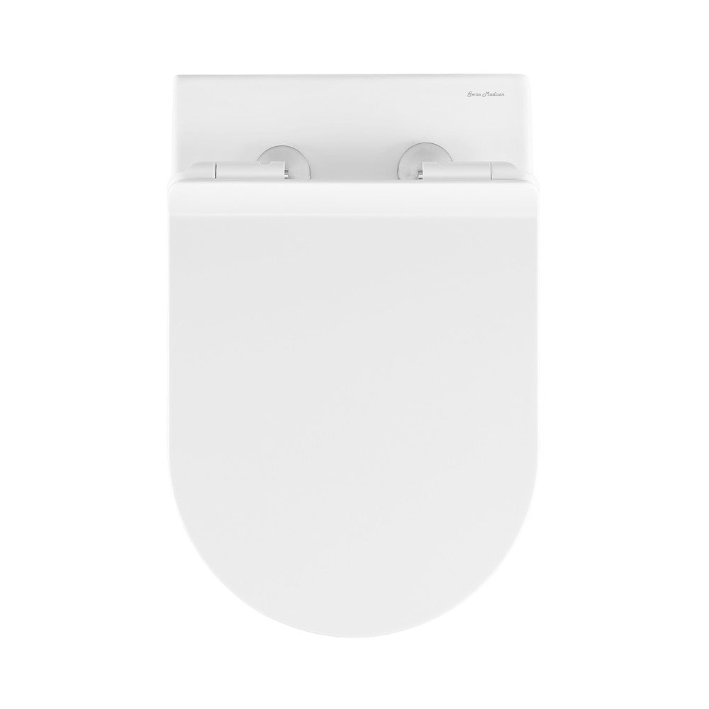 Swiss Madison Well Made Forever SM-WK449-01W - St. Tropez Wall Hung Toilet Bundle, Glossy White