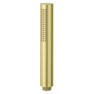Modern Round Single Function Hand Shower Wand in Brushed Gold