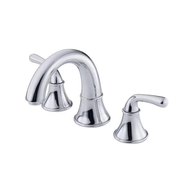 Gerber Bannockburn Chrome Widespread 2-handle WaterSense Bathroom Sink Faucet with Drain D304156