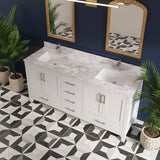New England Home Goods 72" Keystone Bathroom Vanities With Double Sink