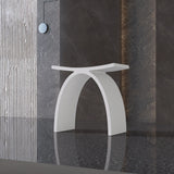 New England Home Goods Freestanding Shower Seat Solid Surface Shower Stool