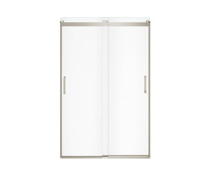 MAAX 136690-900-305-000 Revelation Round 44-47 in. x 70 ½-73 in. 6 mm Bypass Shower Door for Alcove Installation with Clear glass in Brushed Nickel