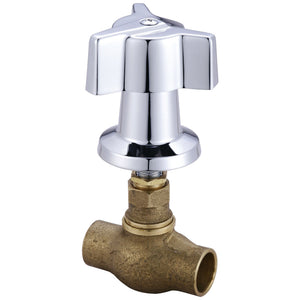 Central Brass 0607-C1/2 Tile Stop Valve in Polished Chrome