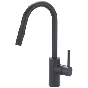 Pioneer 2MT260-MB Motegi Single Handle Pull-Down Kitchen Faucet in Matte Black