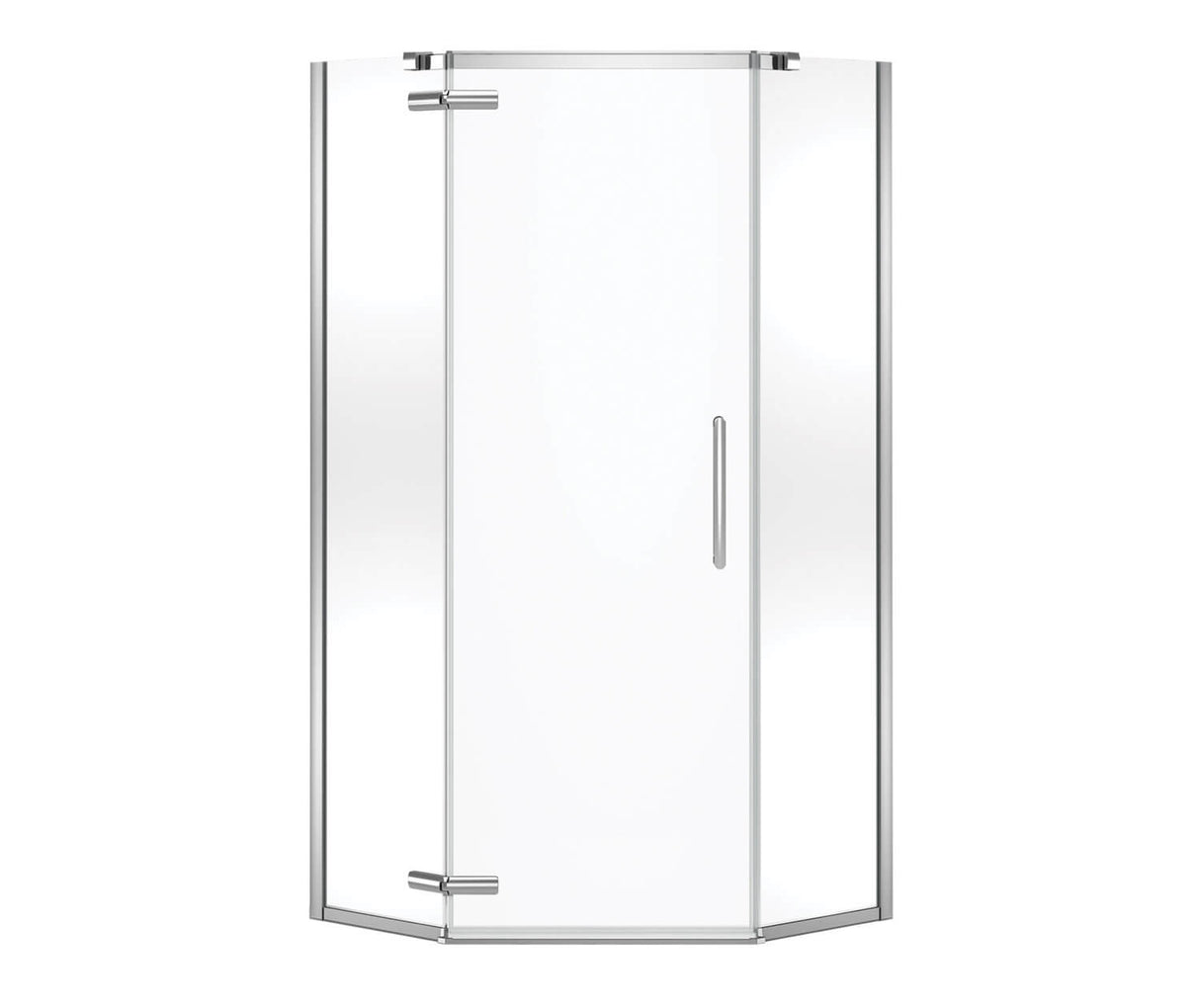 MAAX 137300-900-084-000 Hana Neo-angle 38 x 38 x 75 in. 8mm Pivot Shower Door for Corner Installation with Clear glass in Chrome