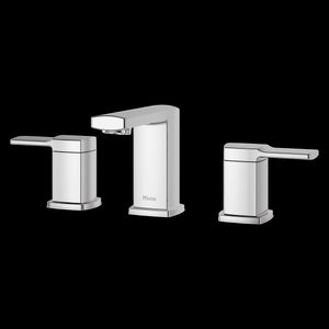 Deckard 2-Handle 8" Widespread Bathroom Faucet in Polished Chrome