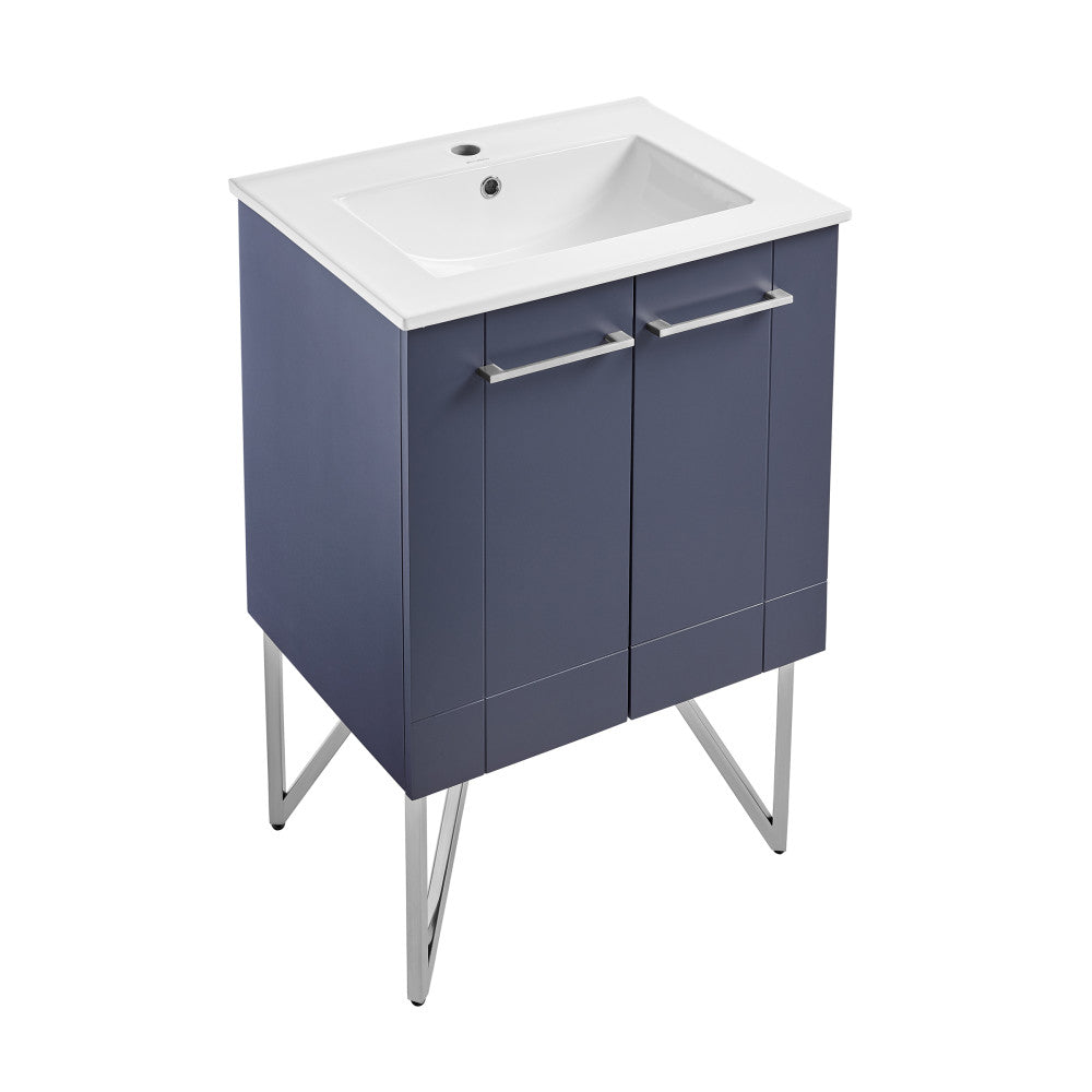 Annecy 24" Bathroom Vanity in Cinder Purple