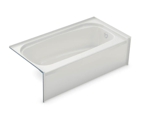 Aker TOF-3060 AcrylX Alcove Left-Hand Drain Bath in White