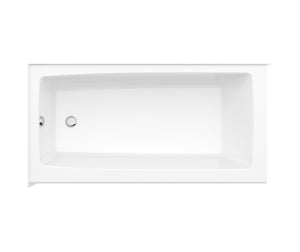 MAAX 106814-000-002-102 Mackenzie Corner 6032 AFR AcrylX Corner Right-Hand Drain Bathtub in White