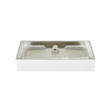 Claire 30 Ceramic Console Sink White Basin Chrome Legs