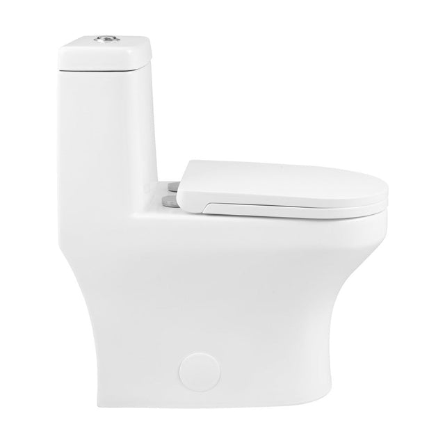 Vezina One-Piece Elongated Toilet Dual Vortex Flush 1.1/1.6 gpf