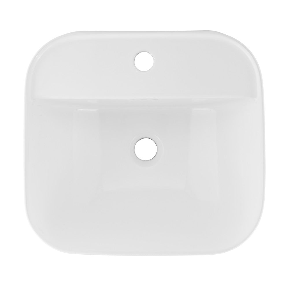 Carre 17.5" Wall-Mount Bathroom Sink