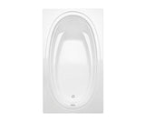 MAAX 106457-000-001-001 Panaro 6042 Acrylic Drop-in Left-Hand Drain Bathtub in White