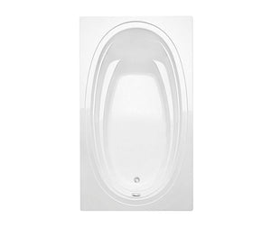 MAAX 106457-000-001-001 Panaro 6042 Acrylic Drop-in Left-Hand Drain Bathtub in White