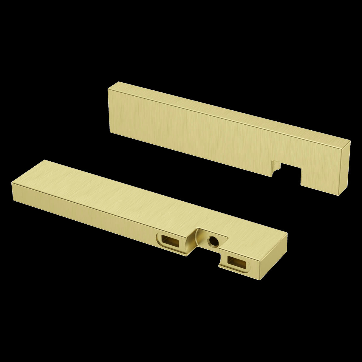 Verve Lever Handle Kit for Wall Mounted Tub Filler in Brushed Gold