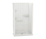 MAAX 107005-R-000-001 ALLIA SH-4834 Acrylic Alcove Center Drain One-Piece Shower in White