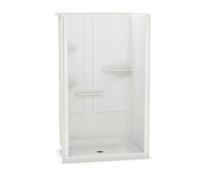 MAAX 107005-000-001 ALLIA SH-4834 Acrylic Alcove Center Drain One-Piece Shower in White