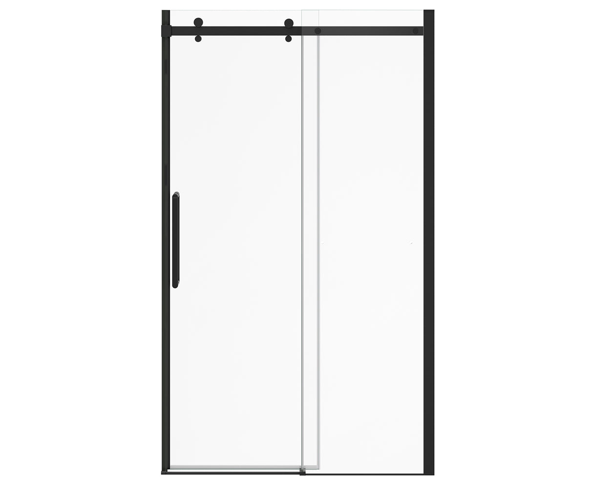 MAAX 138950-900-340-000 Halo Pro 44 ½-47 x 78 ¾ in. 8mm Sliding Shower Door for Alcove Installation with Clear glass in Matte Black