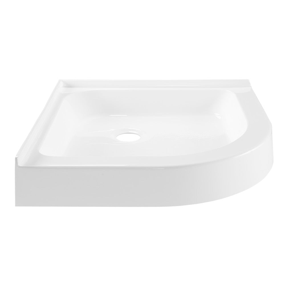 Voltaire 32 x 32 Acrylic White, Single-Threshold, Center Drain, Neo-angle Shower Base