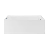 Avancer 60" x 36" Right-Hand Drain Rectangular Alcove Whirlpool Bathtub with Apron