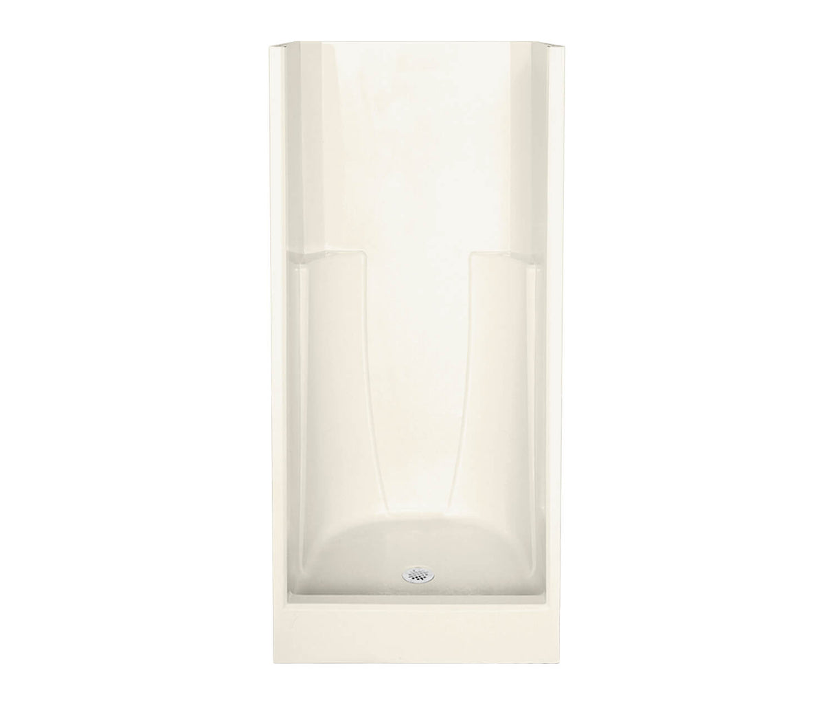 MAAX 103000-000-007-000 32S 32 x 34 AcrylX Alcove Center Drain One-Piece Shower in Biscuit