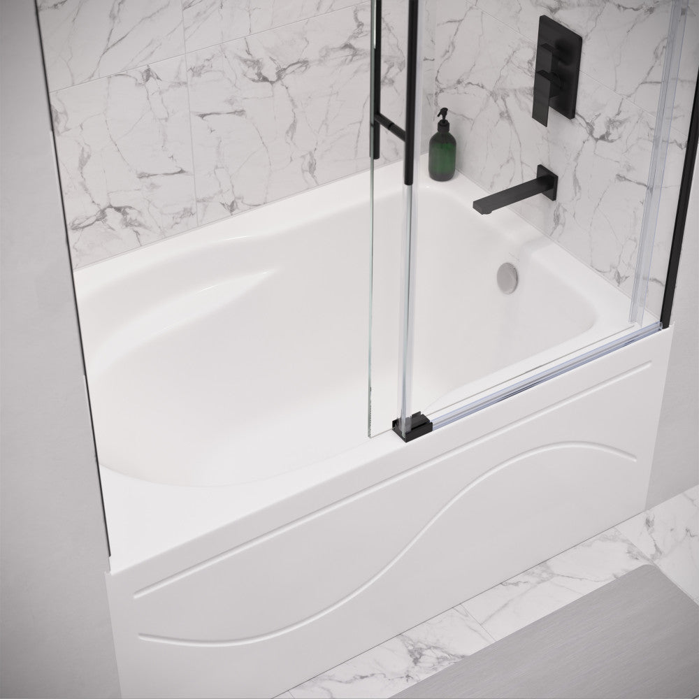 Ivy 54'' x 30 Bathtub with Apron Right Hand Drain in White