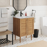 Bron 24" Bathroom Vanity in Oak