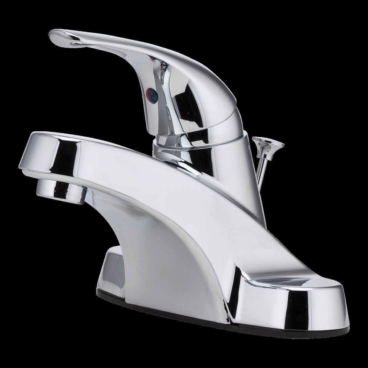 Pfirst Series Single Control 4" Centerset Bathroom Faucet in Polished Chrome