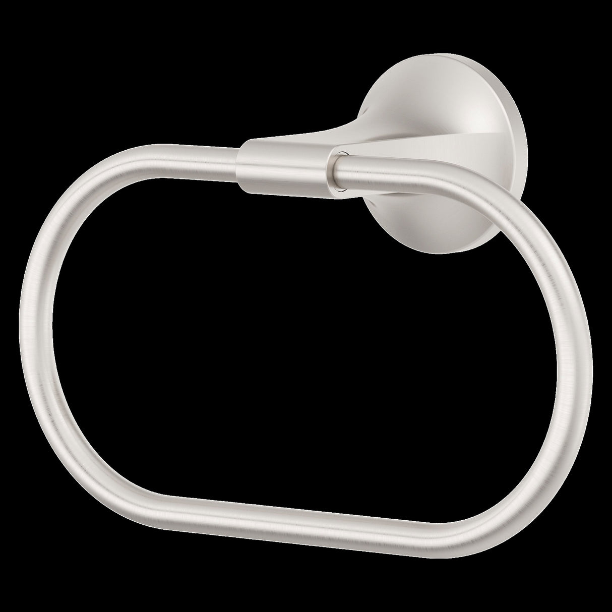 Pfirst Modern Towel Ring in Spot Defense Brushed Nickel