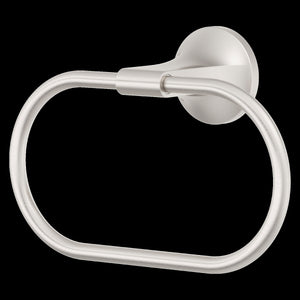 Pfirst Modern Towel Ring in Spot Defense Brushed Nickel