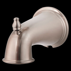 Quick Connect Tub Spout with Diverter in PVD Brushed Nickel