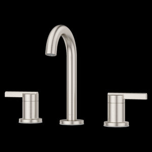 Brislin 2-Handle 8" Widespread Bathroom Faucet in Brushed Nickel