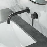 Ivy Single-Handle, Wall-Mount, Bathroom Faucet in Matte Black