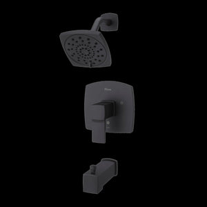 Deckard 1-Handle Tub & Shower Trim in Matte Black