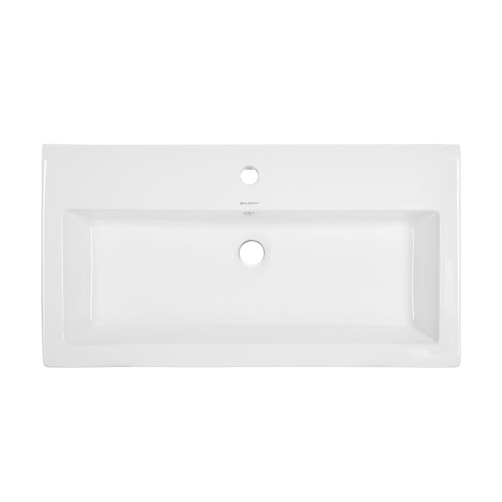 Voltaire Wide Rectangle Vessel Sink