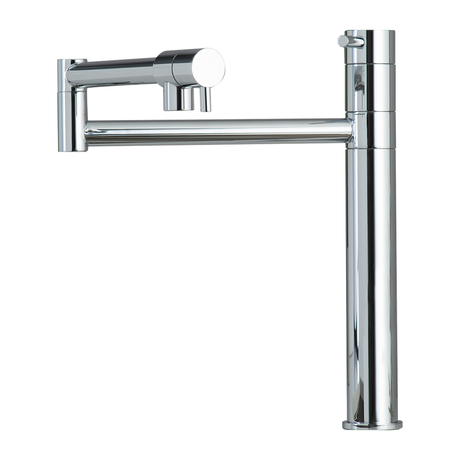 DAX Brass Single Handle Kitchen Faucet, Chrome DAX-8729