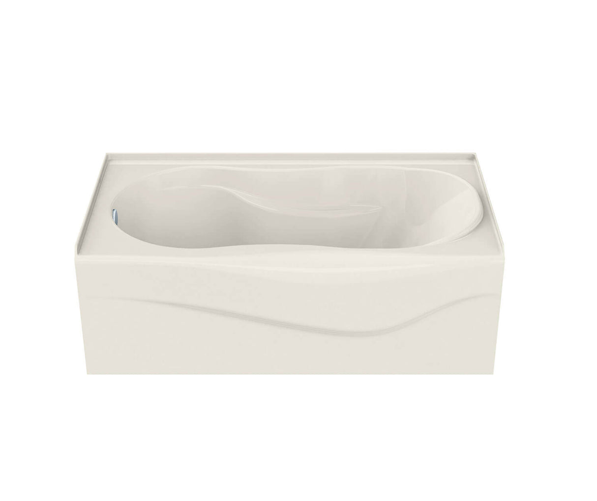 MAAX 105726-L-000-007 Murmur 6032 A Acrylic Alcove Left-Hand Drain Bathtub in Biscuit