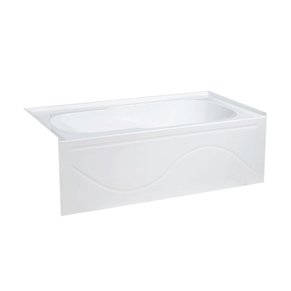 Ivy 60" X 30" Left-Hand Drain Alcove Bathtub with Apron