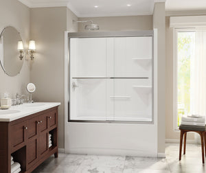 MAAX 105915-R-000-001 Camelia TS-6032 Acrylic Alcove Right-Hand Drain One-Piece Tub Shower in White