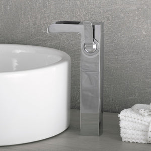 DAX Brass Single Handle Waterfall Vessel Sink Faucet, Chrome DAX-9825B