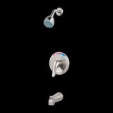 Pfirst Series 1-Handle Tub/Shower Trim Kit in Brushed Nickel